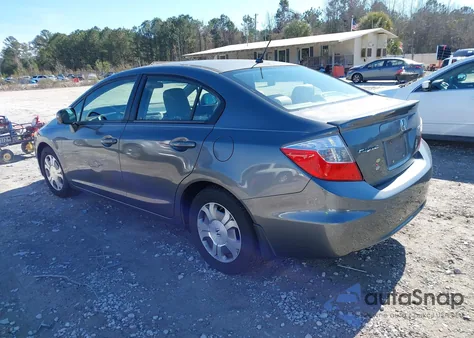 2012 Honda Civic Hybrid z USA, uszkodzony, nr VIN JHMFB4F25CS004296